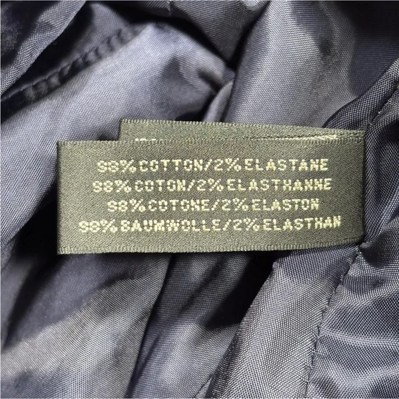 Ralph Lauren Black Label Velvet Jacket Coat Blazer Size 8 Deep Navy Blue - Picture 6 of 9